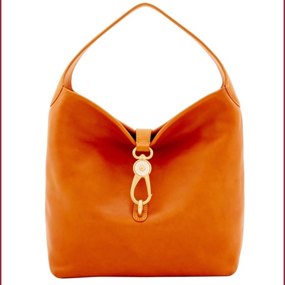 Dooney & Bourke Handbags - Dooney & Bourke Florentine Logo Lock Shoulder Bag - Natural